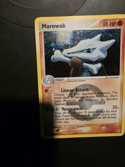 Pokemon TCG Marowak EX FireRed & LeafGreen 7/112 Reverse Holo Rare - Image 1