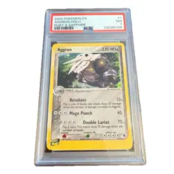 Pokemon 2003 Aggron Holo Rare 7/109 EX Ruby & Sapphire PSA 7 - Image 1