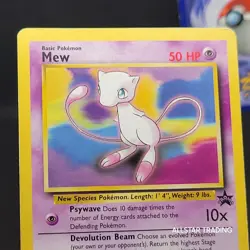 Mew 8 Mewtwo 14 Pokemon Black Star Promo - Pokemon WOTC Movie Promo - Image 2
