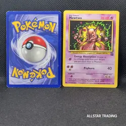 Mew 8 Mewtwo 14 Pokemon Black Star Promo - Pokemon WOTC Movie Promo - Image 5