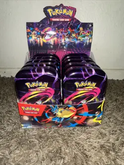 Pokemon TCG Mega Evolution Mini Tin Display 10 Tins - Image 1