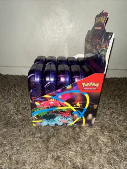 Pokemon TCG Mega Evolution Mini Tin Display 10 Tins - Image 3