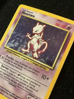 Pokemon TCG Mewtwo Base Set 10/102 Holo 1999-2000 Wizards Base Set Copyright... - Image 2