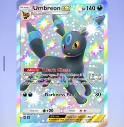 Pokemon TCG Pocket - Shiny Umbreon Ex⭐⭐ - English Dark EEVEE - Image 1