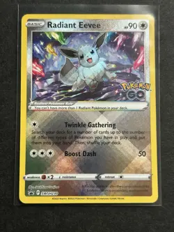 Radiant Eevee SWSH230 NM - Black Star Promo Pokemon GO Promo 2022 - Image 1
