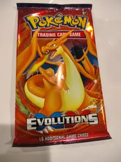 Pokemon TCG Evolutions 1 Booster Pack Charizard Art Sealed English - Image 1