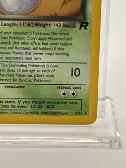 Pokemon Dark Arbok Team Rocket 1st Edition Holo Rare 2/82 - Image 5