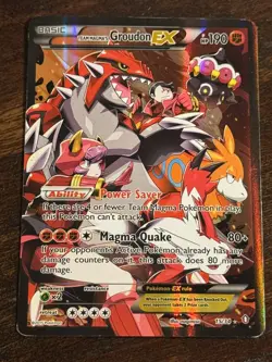 Pokemon 2015 Team Aqua’s Kyogre EX 6 & Team Magma’s Groudon EX 15 Double Crisis - Image 3