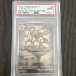 Pokemon - Mega Evolution Promo - Alakazam 009 Full Art Holo - Gem Mint PSA 10 - Image 1
