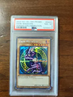 Yu-Gi-Oh! Dark Magician Adidas Promo Secret Rare ADC1-EN001 PSA 8 - Image 4