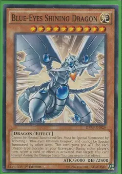Yugioh - Blue-Eyes Shining Dragon - 1st Edition Card - Image 1
