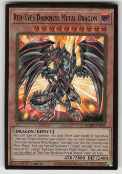 Red-Eyes Darkness Metal Dragon MGED-EN009 1st Edition Maximum Gold: El Dorado LP - Image 1
