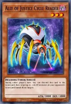 YUGIOH MP25-EN278 Ally of Justice Cycle Reader Ultra 1st Edition NM - Image 1