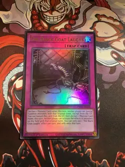 The Black Goat Laughs CH01-EN038 Ultra Rare 1st Edition NM Yugioh - Image 1