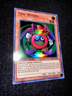 🔥 YUGIOH • TIME WIZARD • SUPER RARE • STP1-EN008 • SPEED DUEL • NM 🔥 - Image 5