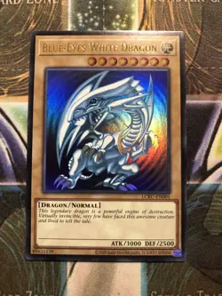* BLUE-EYES WHITE DRAGON * 🔥 ULTRA RARE HOLOGRAPHIC (ORIGINAL ART) 🔥 YUGIOH! - Image 1