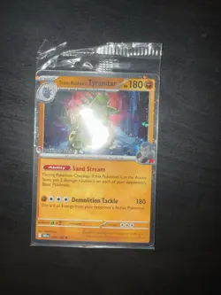 Pokemon Center Stamped Team Rockets Tyranitar Promo Card 096/182 Sealed - Image 1