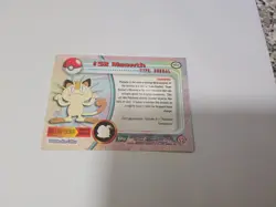 OFFICIAL POKEMON CARD TOPPS #52 MEOWTH EXCELLENT CONDITION - Image 2