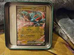 OFFICIAL POKEMON CARD SALAMENCE EX 114/159 RARE - Image 1