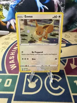 Eevee SWSH190 Sword & Shield Black Star Promo Holo Pokemon Card - Image 1