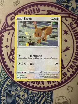 Eevee SWSH190 Sword & Shield Black Star Promo Holo Pokemon Card - Image 3