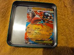 OFFICIAL POKEMON CARD MEGA LUCARIO MEGA EVOLUTION 077/132 RARE - Image 1