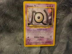OFFICIAL POKEMON CARD UNOWN 50/75 EXCELLENT CONDITION - Image 1