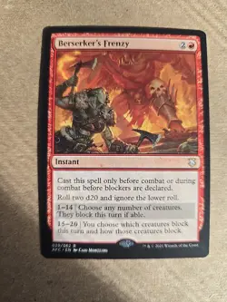 MTG Commander Beserker's Frenzy: Adventures In The Forgotten Realms - Image 1