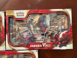 Pokemon Darkrai VSTAR Premium Collection Boxes - Lot of 3 Boxes - Image 3