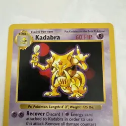 Pokemon TCG Base Set Kadabra Shadowless 32/102 LP - Image 2