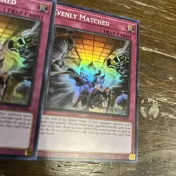 Evenly Matched SDBT-EN038 1st Edition 3-Card Playset Yu-Gi-Oh! Super Rare NM - Image 2