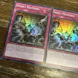 Evenly Matched SDBT-EN038 1st Edition 3-Card Playset Yu-Gi-Oh! Super Rare NM - Image 4