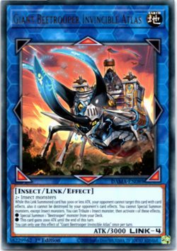 Giant Beetrooper Invicible Atlas - DAMA-EN089 - Ultra Rare - 1st Edition Yugioh - Image 1