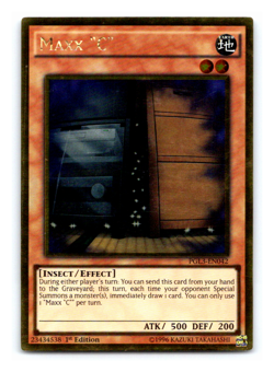 Maxx "C" - PGL3-EN042 - Gold Rare 1st Edition Yugioh - Image 1