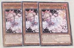 YUGIOH 3 x Ash Blossom & Joyous Spring L5DD 1st Edition Common PLAYSET - Image 1