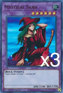 3X Yugioh Mystical Sand GFP2-EN119 Ultra Rare 1st Edition NM - Image 1