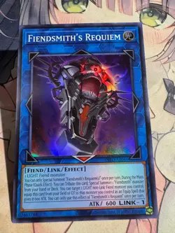 Yugioh Asian English INFO-AE046 Fiendsmith's Requiem Super rare NM - Image 1