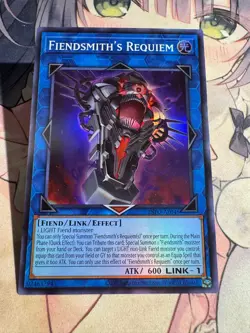 Yugioh Asian English INFO-AE046 Fiendsmith's Requiem Super rare NM - Image 2