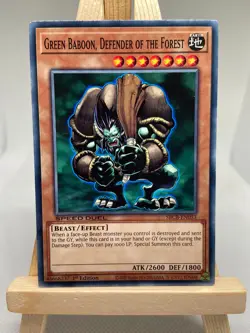 Green Baboon, Defender Of The Forest - 1st Edition SBCB-EN053 - NM - YuGiOh - Image 1
