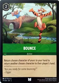 97/204 BOUNCE RISE OF FLOODBORN UNCOMMON DISNEY LORCANA CARD - Image 1