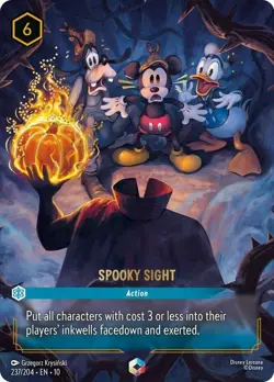 1x Spooky Sight - 237/204 - Enchanted - Holofoil NM-Mint Disney Lorcana: Whisper - Image 1