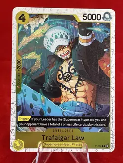 One Piece TCG The Best Vol. 2 PRB-02 - Trafalgar Law P-088 (Pirate Foil) Promo - Image 1