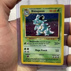 Pokemon Base Set 2 Nidoqueen 12/130 Holo Rare LP+ Vintage Card Nintendo WOTC Vtg - Image 1