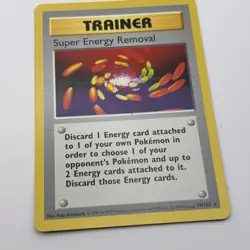 Pokemon Card - Super Energy Removal Base Set (Shadowless) 79/102 Rare LP - Image 3
