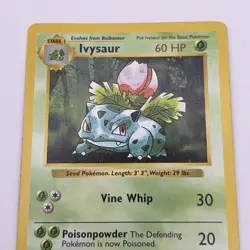 Pokemon TCG Ivysaur Base Set, Shadowless Uncommon Card 30/102, Vintage - Image 3