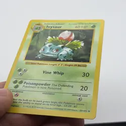 Pokemon TCG Ivysaur Base Set, Shadowless Uncommon Card 30/102, Vintage - Image 4