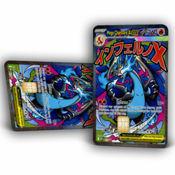 2025 Mega Charizard EX Evolution Promo | Credit Card Skin/Sticker | 2 Pack - Image 1