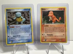 2 Ditto Cards (Charmander & Squirtle) 61 & 64 From Delta Species, EXCELLENT - Image 1