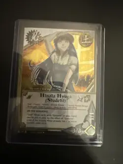 Hinata Hyuga (Student) 797 - Naruto Card SUPER RARE WAIFU CARD - NM 1st Edition - Image 1