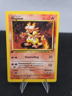 Magmar 36/102 (German) Base Set 1st Edition Pokemon Card NM Near Mint - Image 1